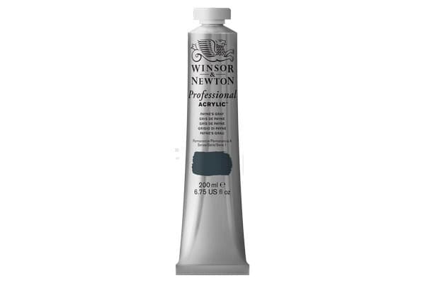 WINSOR Proff. acrylic 200ml payne's grey 465
