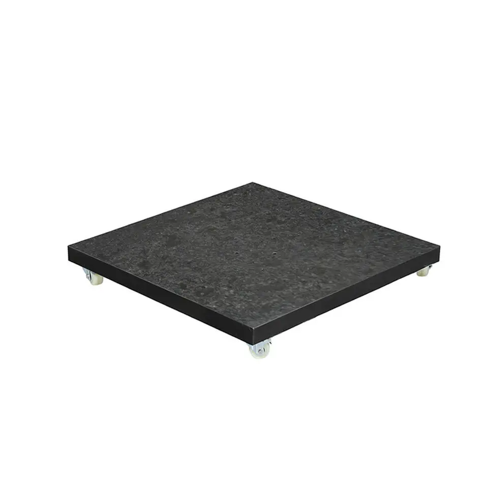 Garden Impressions Hawaii zweefparasol 3.5m zwart met voet en hoes