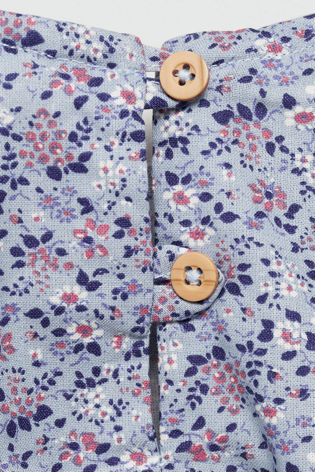 Mango Kids A-lijn jurk met all over print blauw