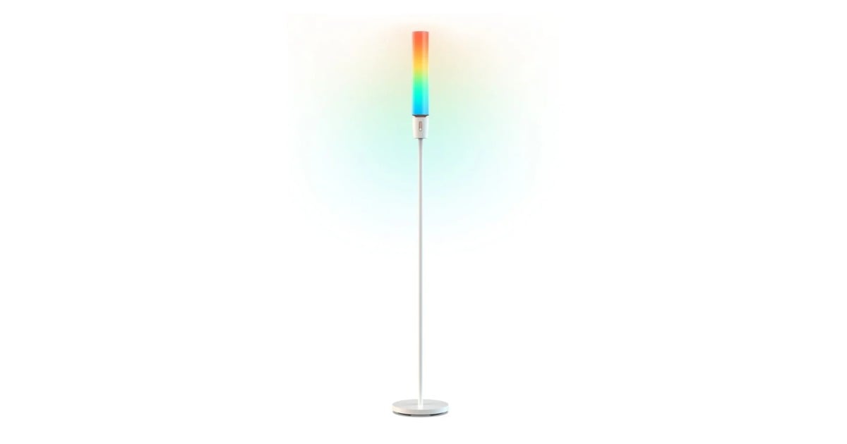 GoveeRGBICWW Cylinder Floor Lamp sfeerverlichting  (Zwart, 2,4GHz wifi + Bluetooth)