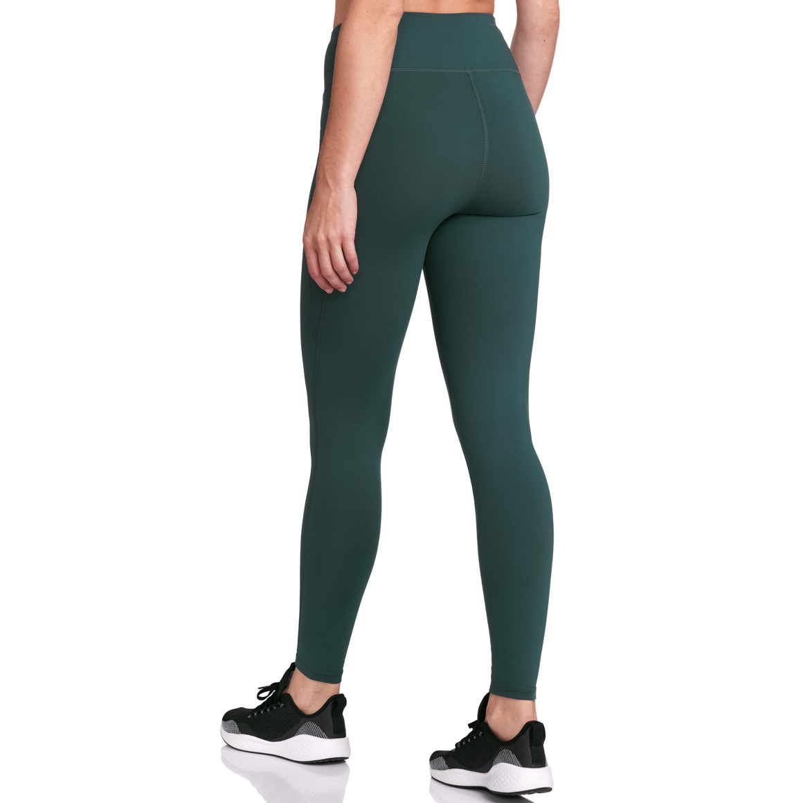 Gina Sports Damen Sport-Leggings mit gummiertem Print dunkelgrün
