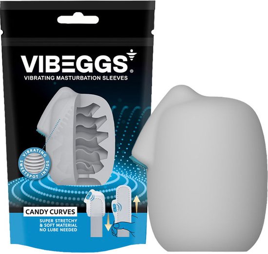 Vibeggs Candy Curves Vibrerende Masturbatie Sleeve (1 stuk)