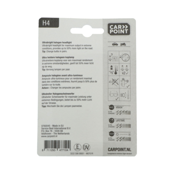 Carpoint autolamp H4 Ultrabright 12V 60/55W