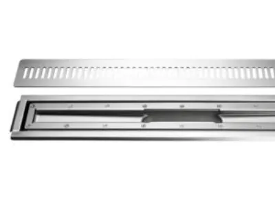 Unidrain afløbsarmatursæt - 900mm vinyl m/rist/ramme st rf