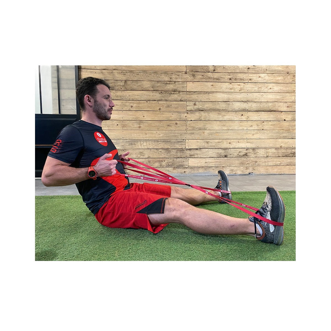 SVELTUS Rubberfit 4 bandes + 1 anneau + 1 poster