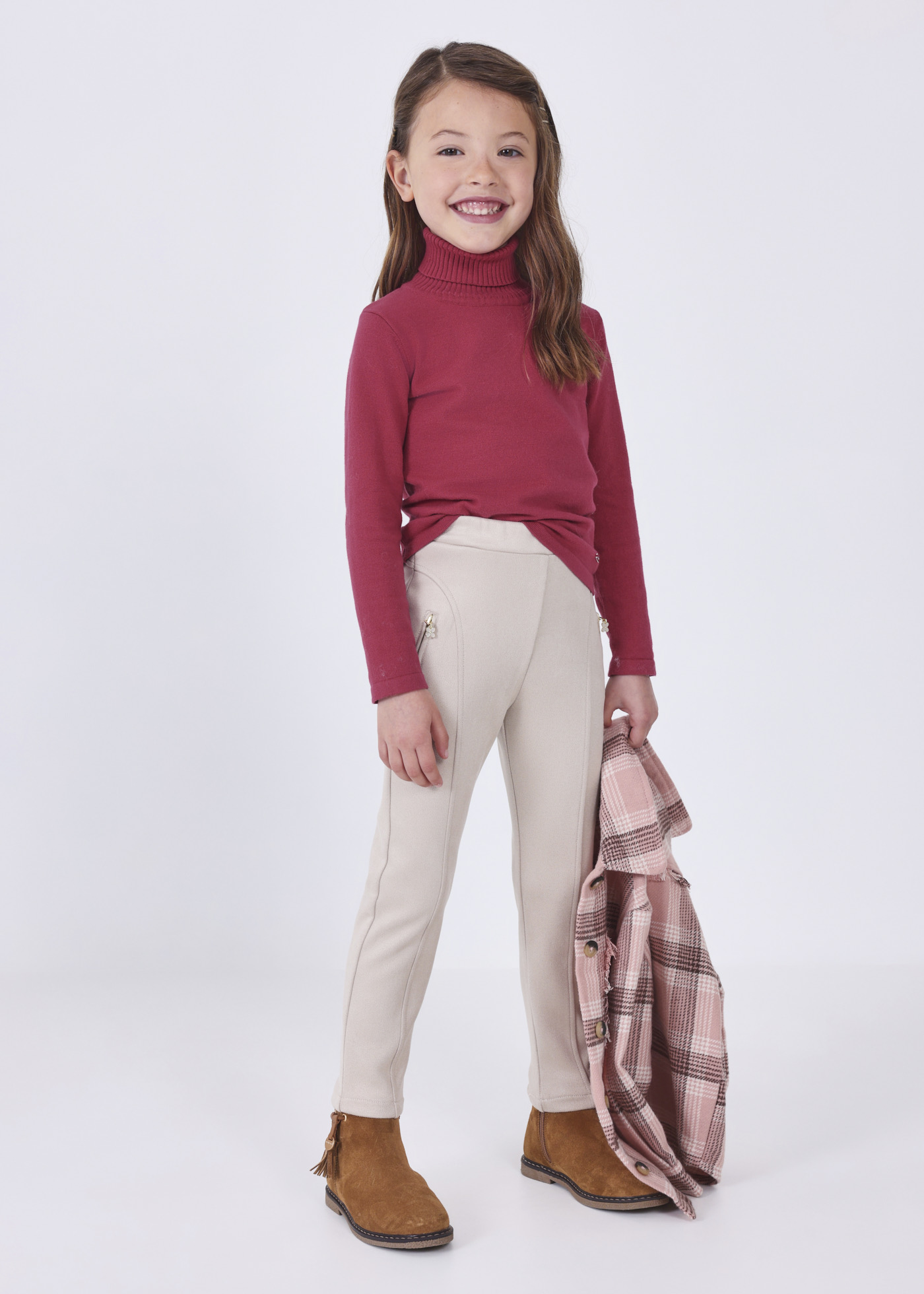 Camisa de algodão Better Cotton para meninas com estampa de cisne