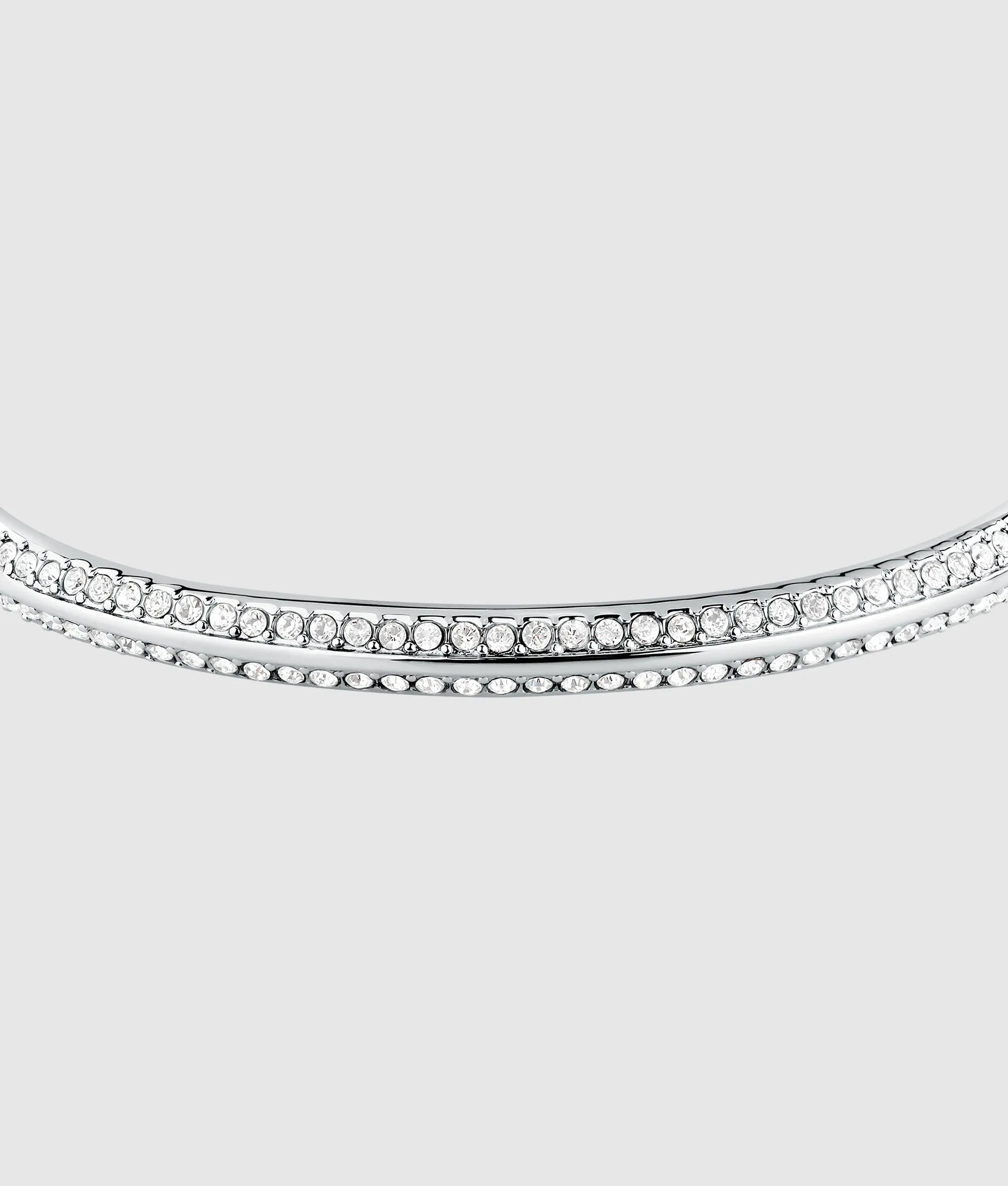 Zilveren kristallen armband