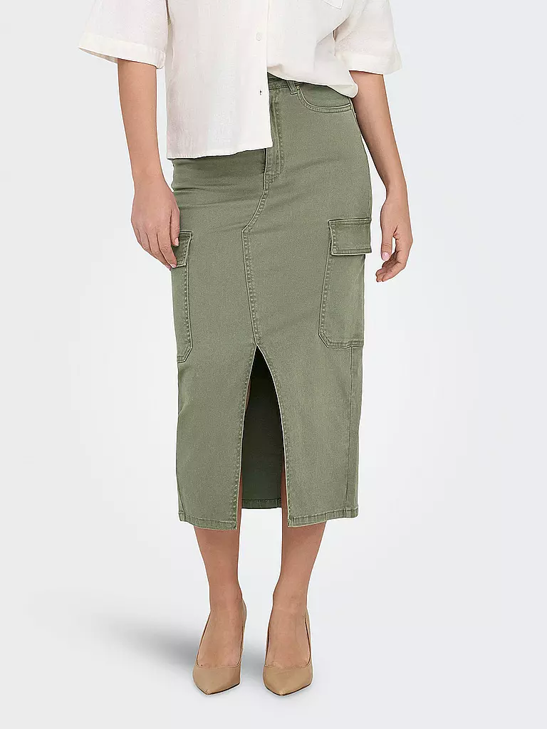 ONLY Jeansrock ONLLOLA dunkelgrün