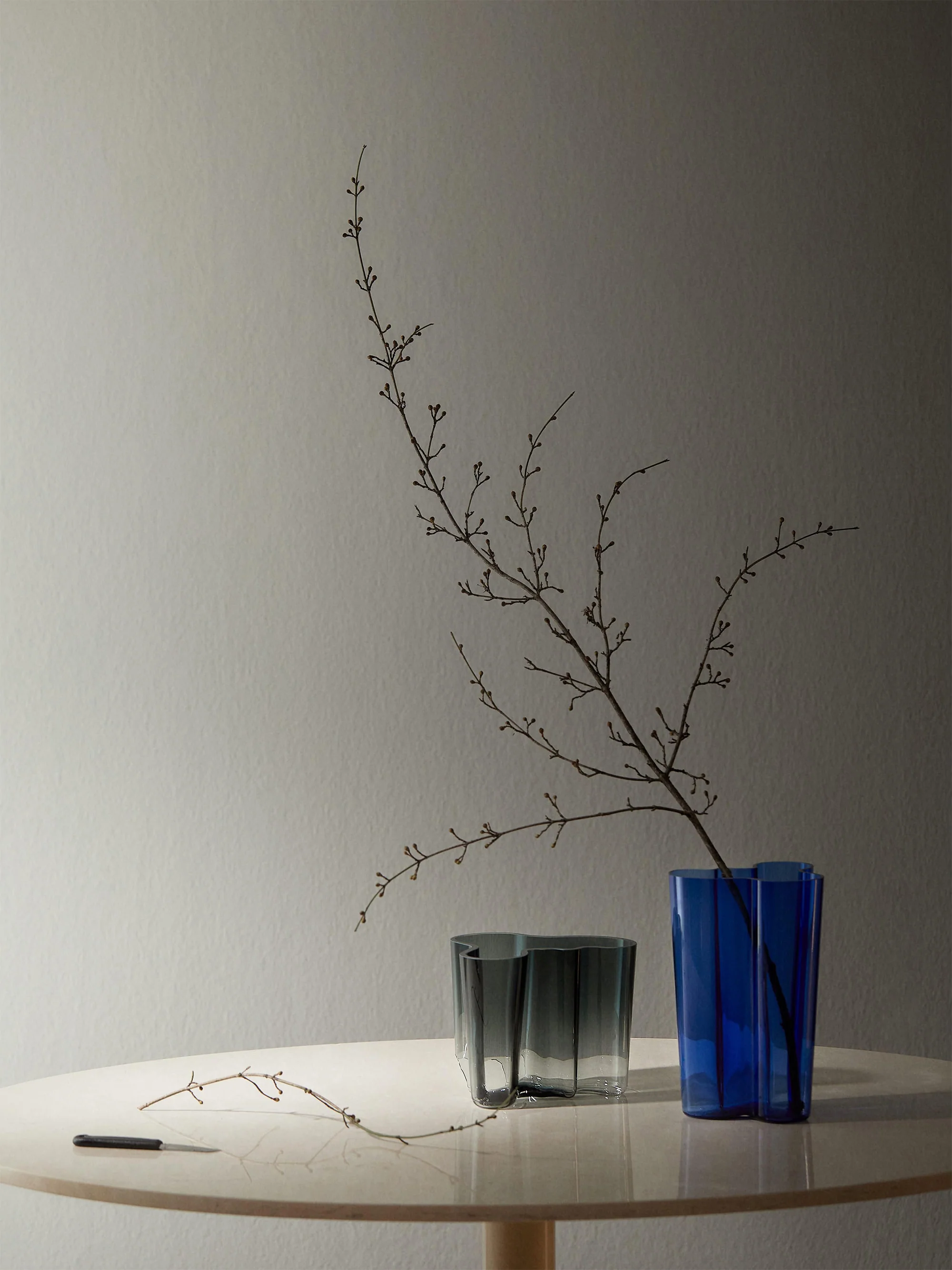 Mondgeblazen vaas Alvar Aalto, H 16 cm