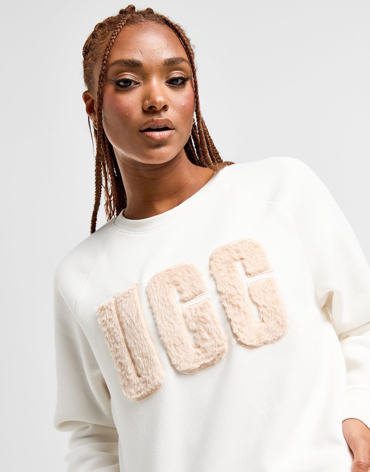 UGG Sweatshirt Fuzzy Logo Crew Femme