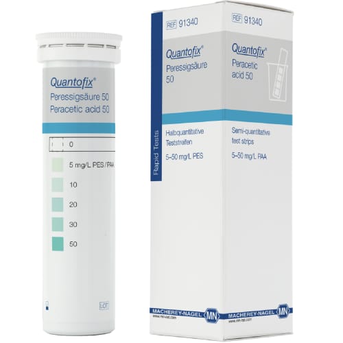 Bandelette d'analyse acide péracétique 50 Quantofix