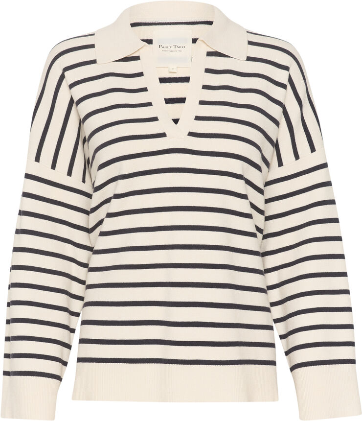 Part Two NataraPW PU Dark navy stripe