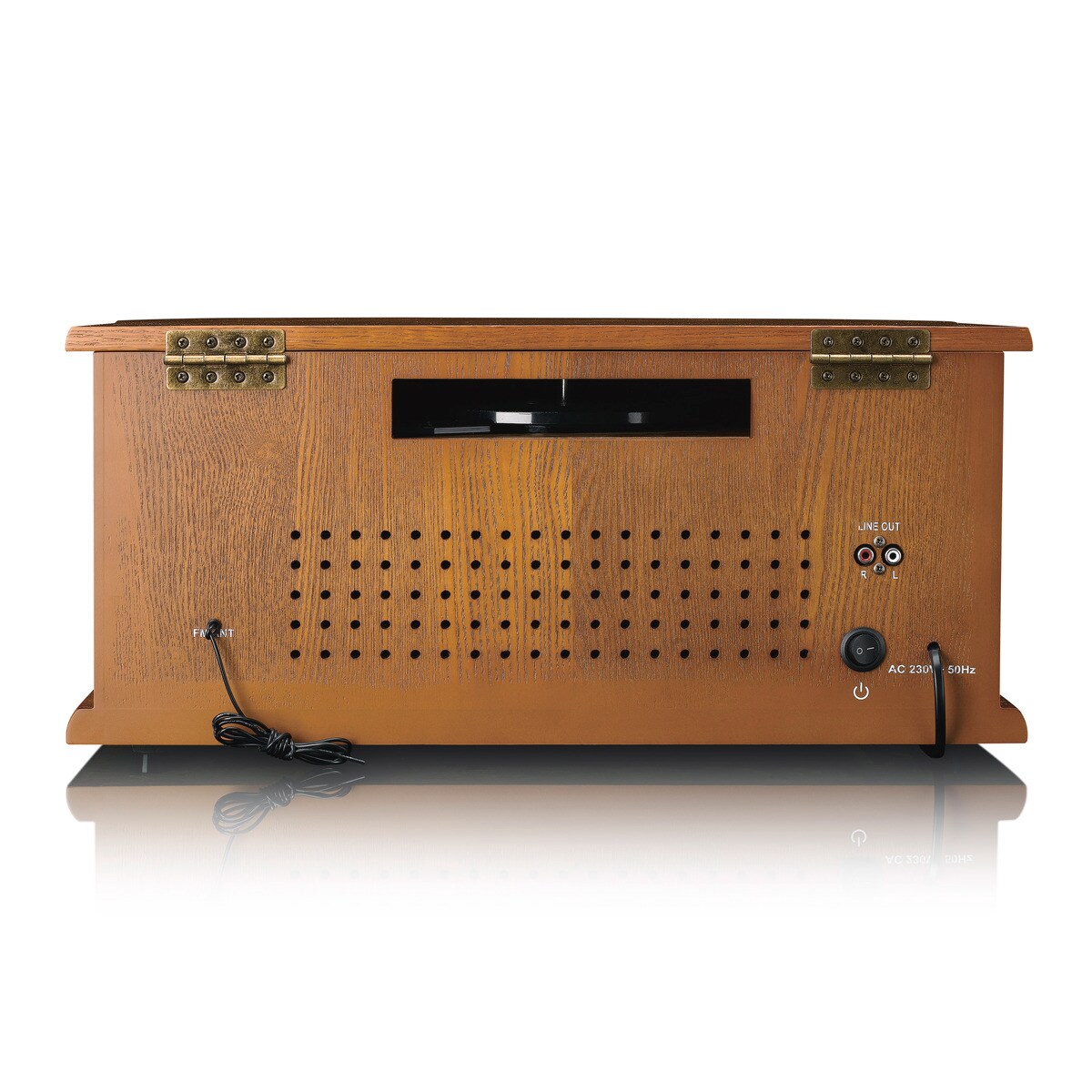 LENCO TCD-2551 Plattenspieler Holzgehäuse USB Kassette, Holz