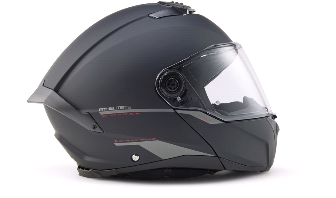 Styrthjelm flip-up MT Atom 2 SV matsort str. XXL