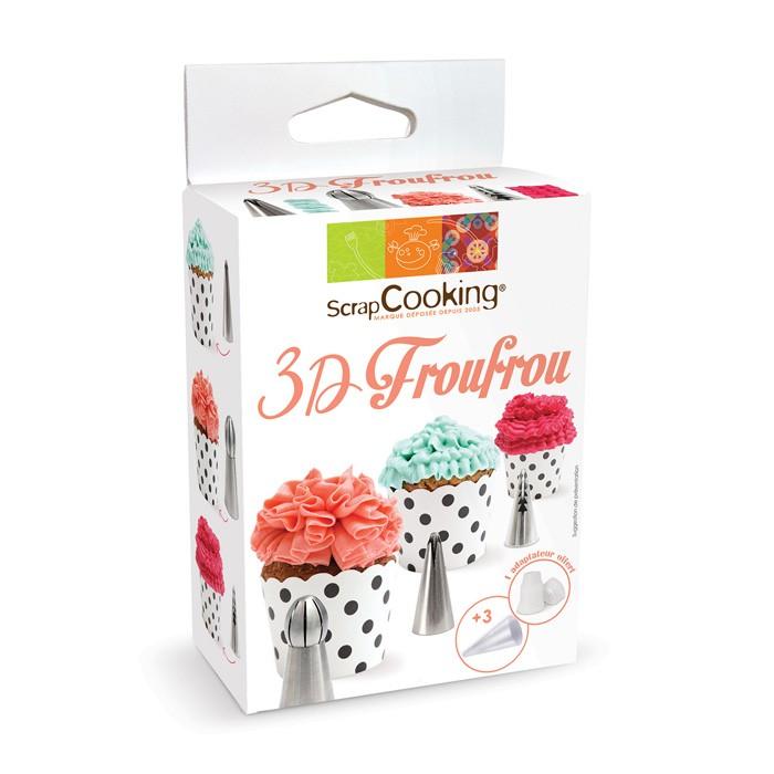 Kit douilles 3D froufrou Scrapcooking
