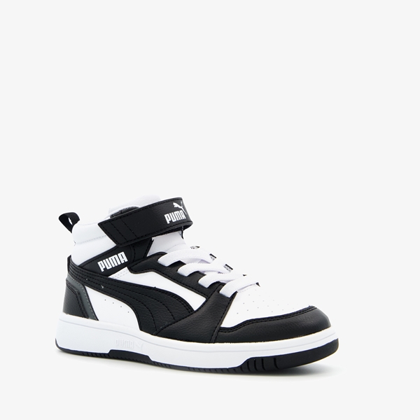 Puma Rebound V6 Mid jongens sneakers grijs/wit