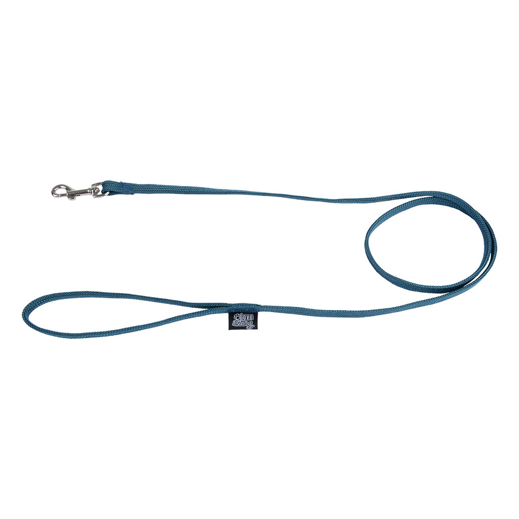 Laisse fine bleue 120cm