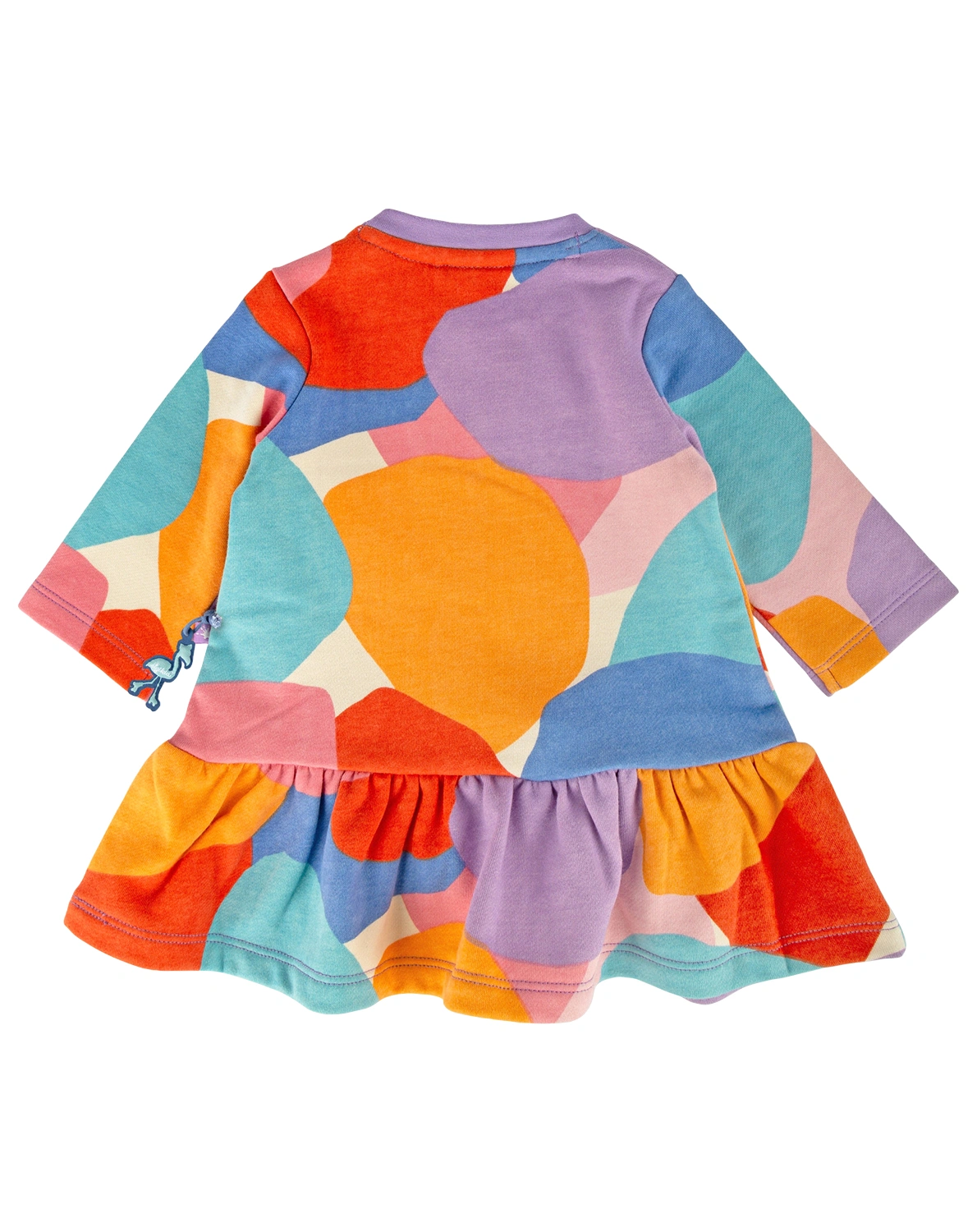 Langarmkleid B - SKATING FLAMINGO PATTERN in bunt