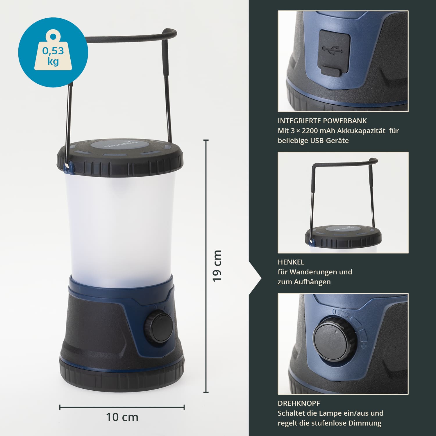Skandika Talvik Campinglamp