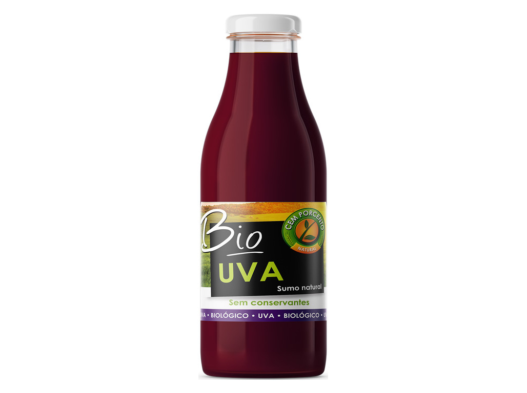 SUMO DE UVA PRETA NATURAL BIOLÓGICO 1L