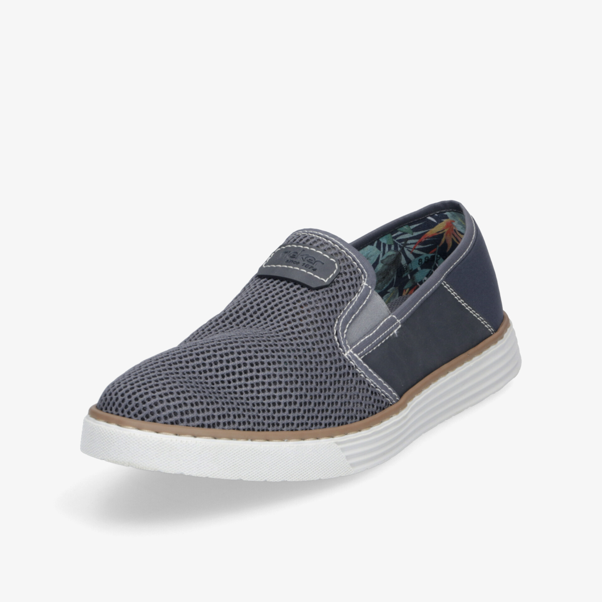 Rieker Herren Slipper grau - Bequeme Schuhe online kaufen bei reno.de