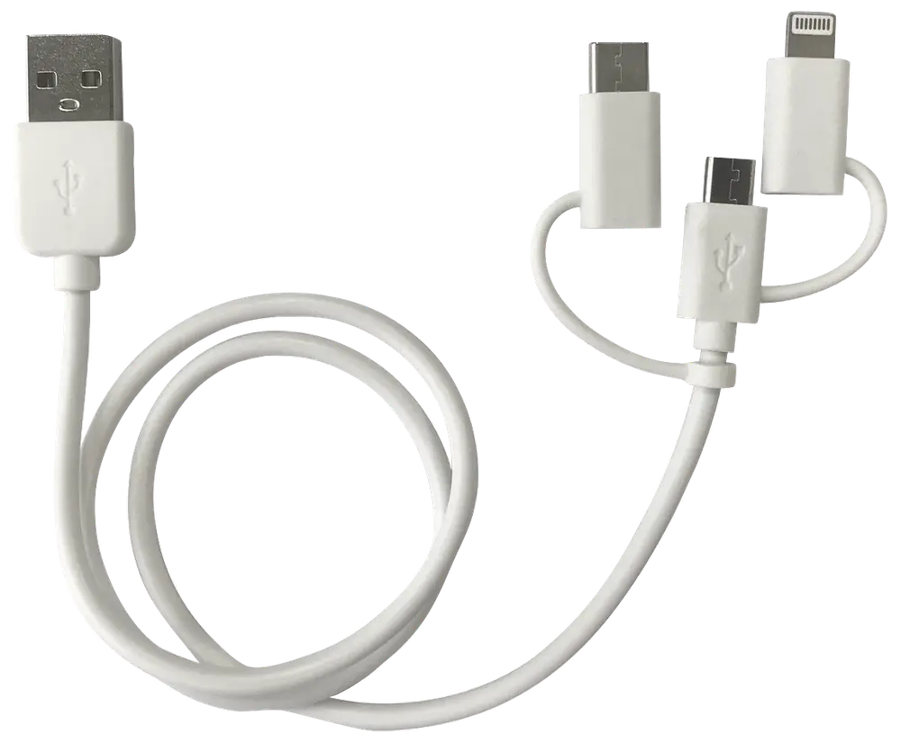 STEVISON Opladerkabel 3-i-1 0,5 m