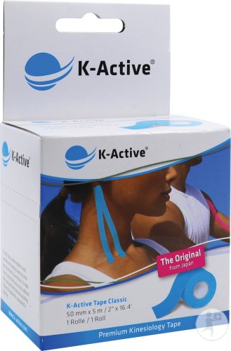 Naqi K-Active Tape Classic Bleu 5m x 5cm Rouleau 1