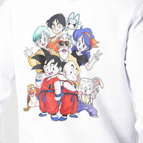 Sweat Capuche Goku Fight Chest Blanc