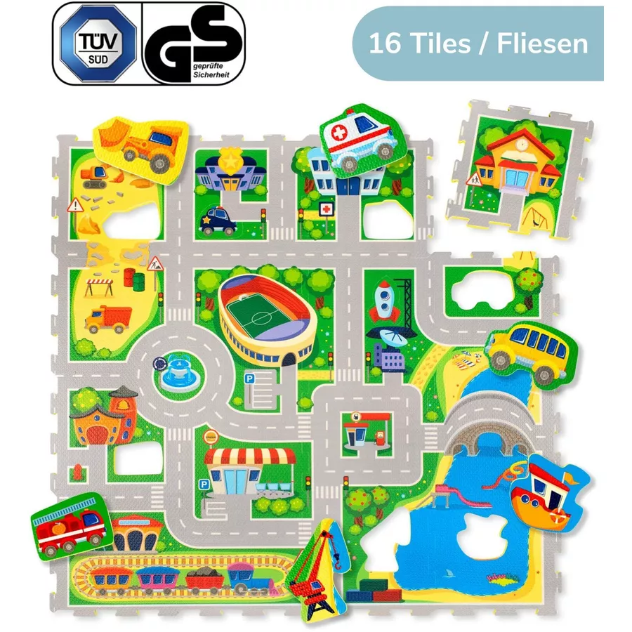 Hakuna Matte Puzzlematte  - City (120 x 120 cm)