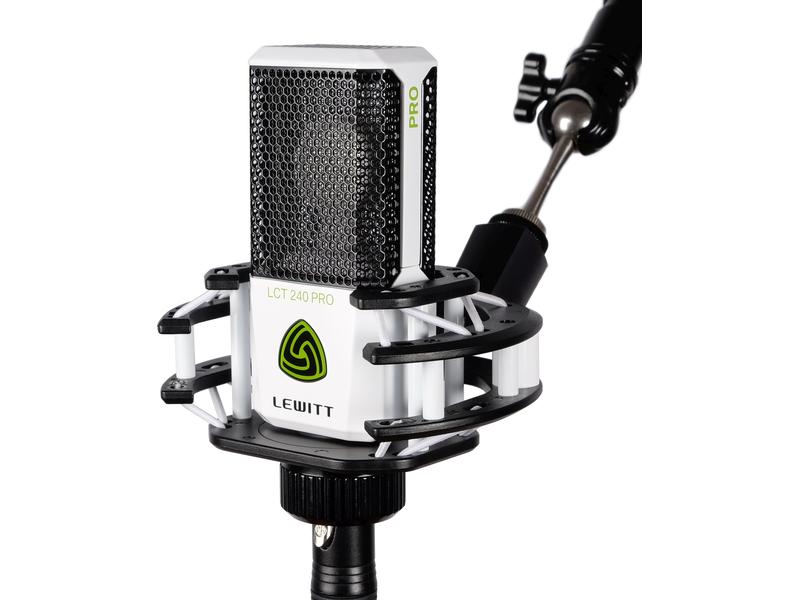 Lewitt Kondensatormikrofon LCT 240 Pro Vocal Pack Weiss Ideales Kondensator-Studiomikrofon für Einsteiger