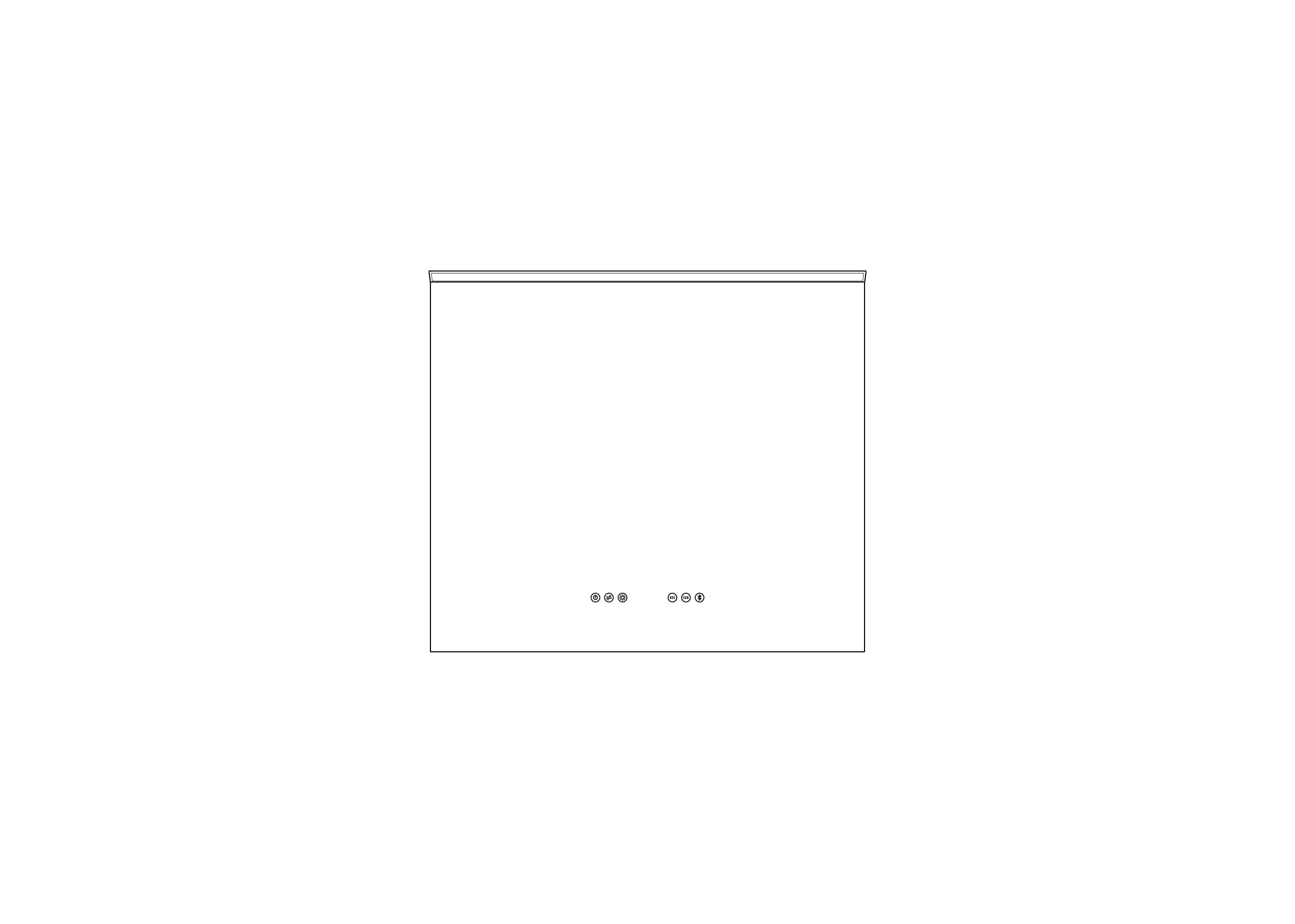 Thebalux M22 spiegel 80x70cm met verlichting, verwarming en audiosysteem