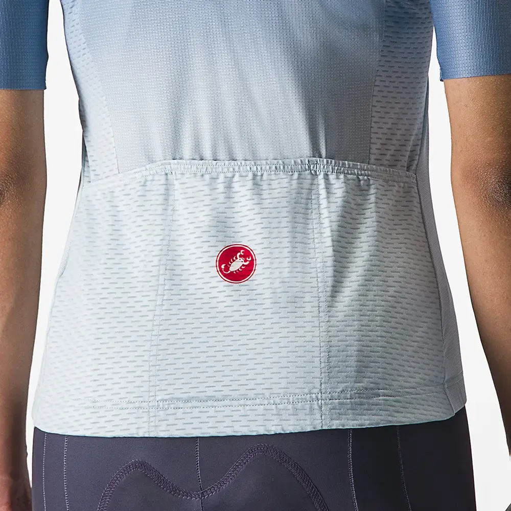 Castelli Salita Fietsshirt Korte Mouwen Blauw/Lichtblauw Dames