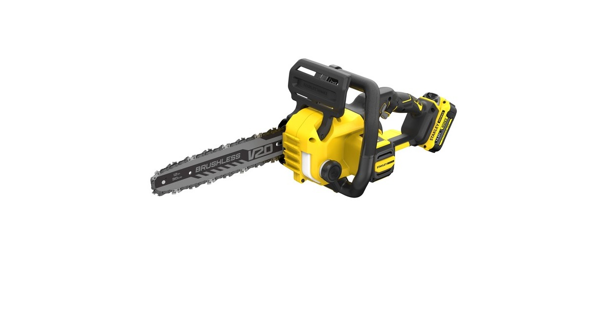 StanleyFATMAX 20V Brushless kettingzaag  (Geel/zwart, 30 cm, accu en lader inbegrepen)