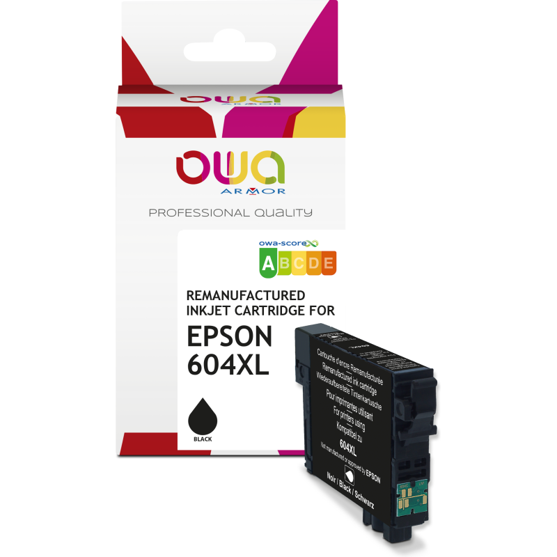 Cartouche d'encre remanufacturée OWA - haute capacité - Noir - pour EPSON C13T10H14010