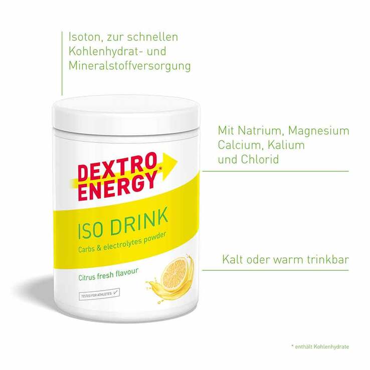 Dextro Energy Sports Nutrition Isotonic Drink Citrus, 440 g