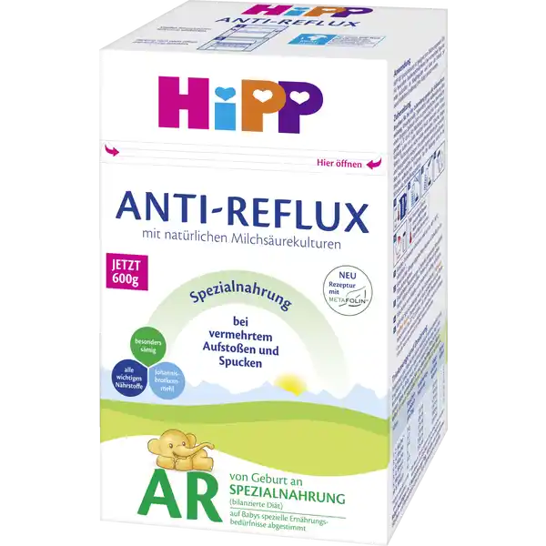 Anti-Reflux Spezialnahrung von Geburt an
