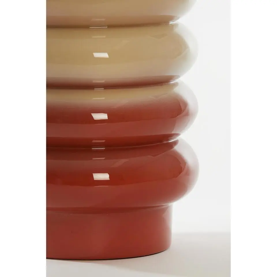 Bijzettafel Mirogi - Crème/Oranje - Ø30cm