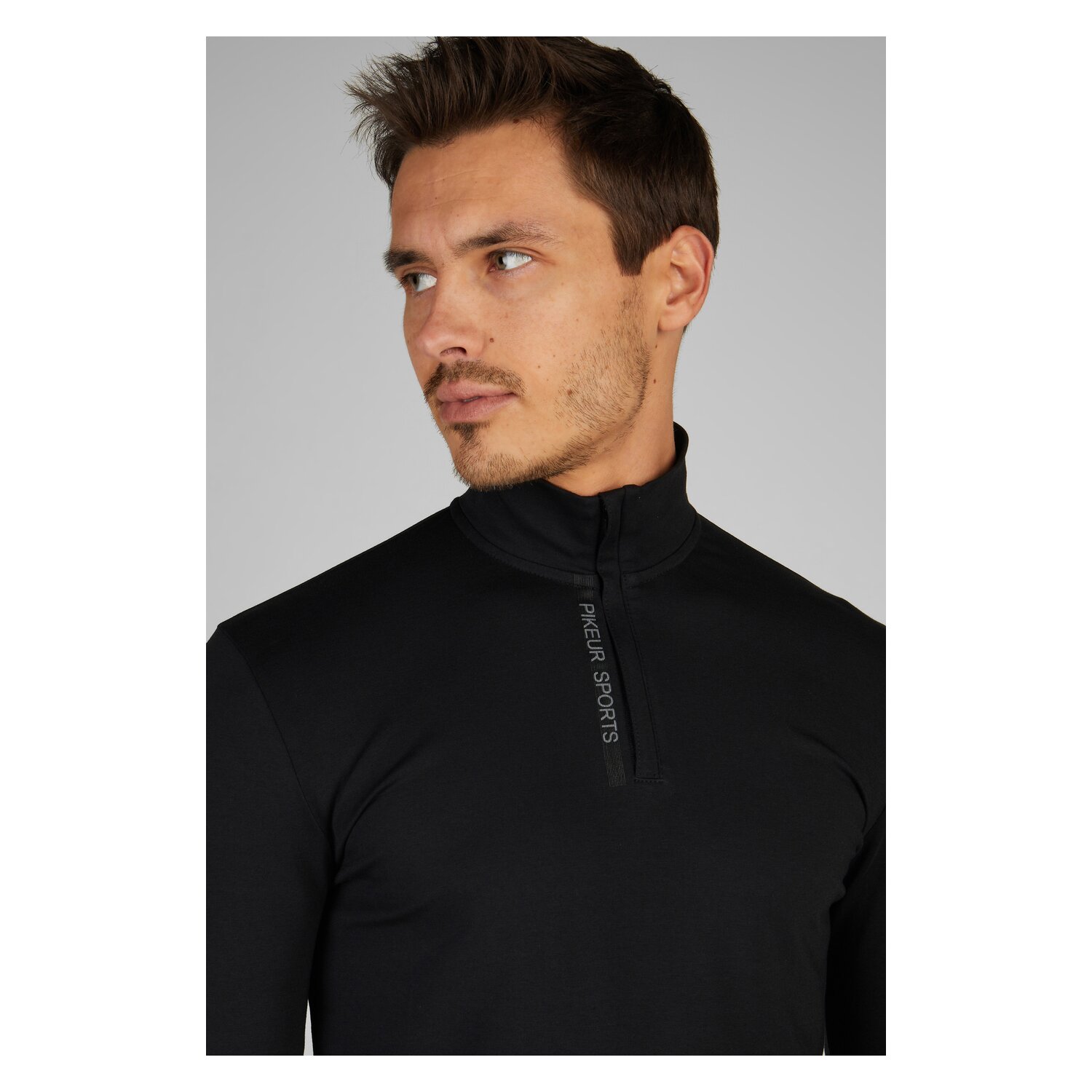 PIKEUR Sports Collection Zip Shirt  - black