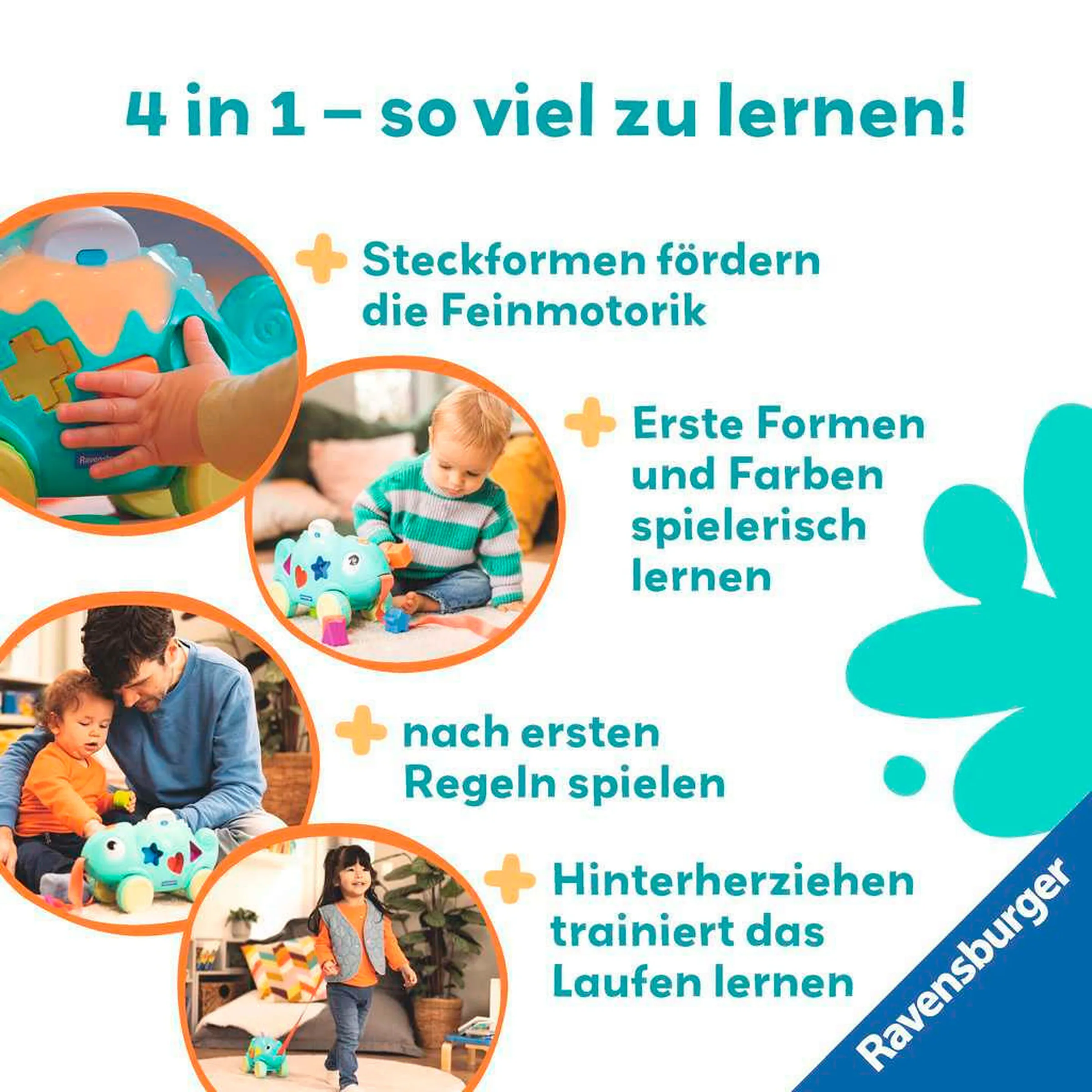 Ravensburger Musikalisches Farben & Formen Chamäleon