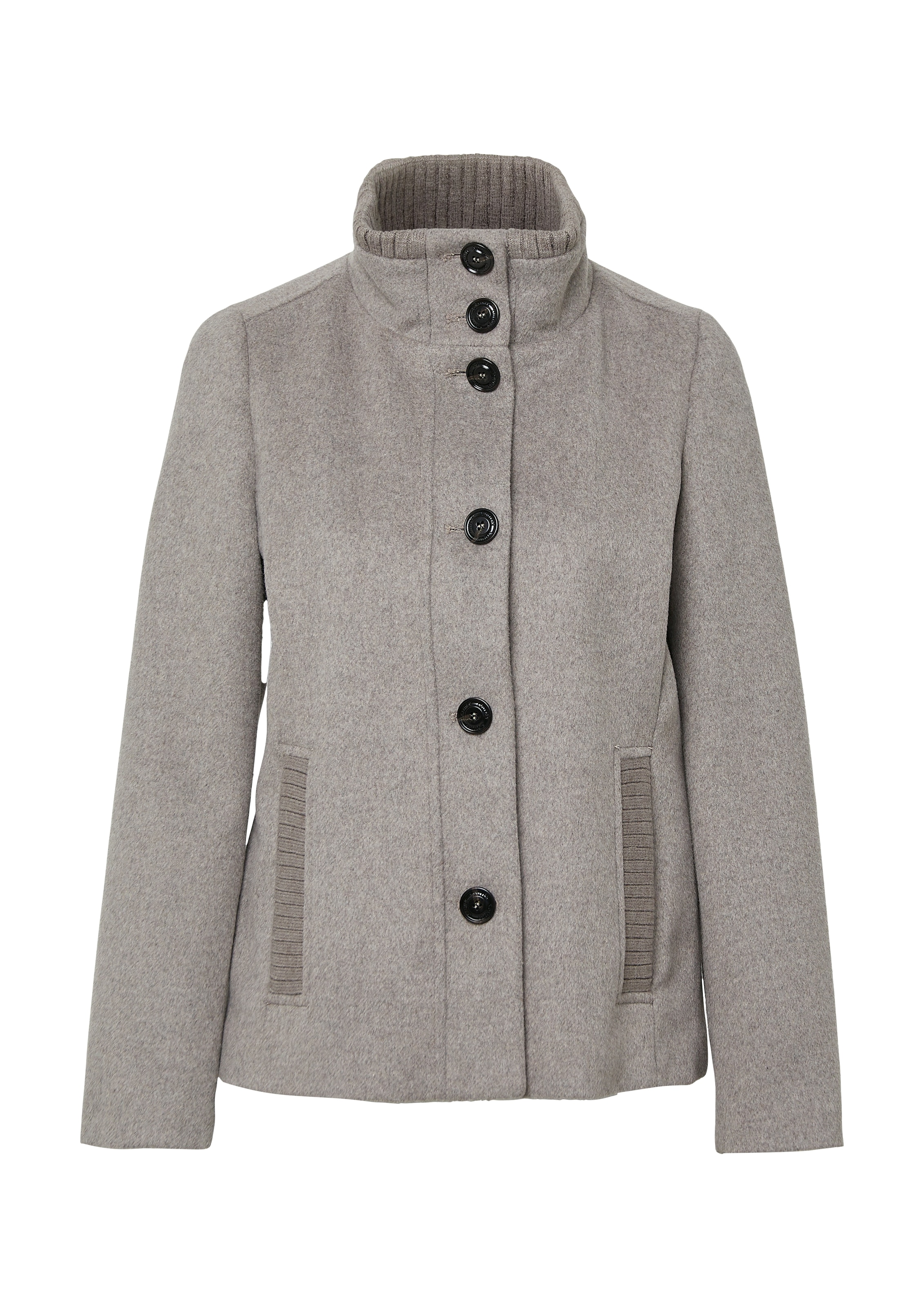 s.Oliver Wolljacke ohne Kapuze mit Stehkragen und Knopfleiste