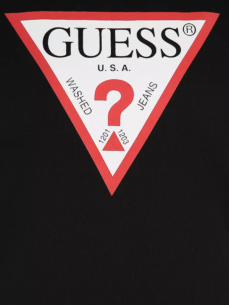 GUESS T-Shirt schwarz