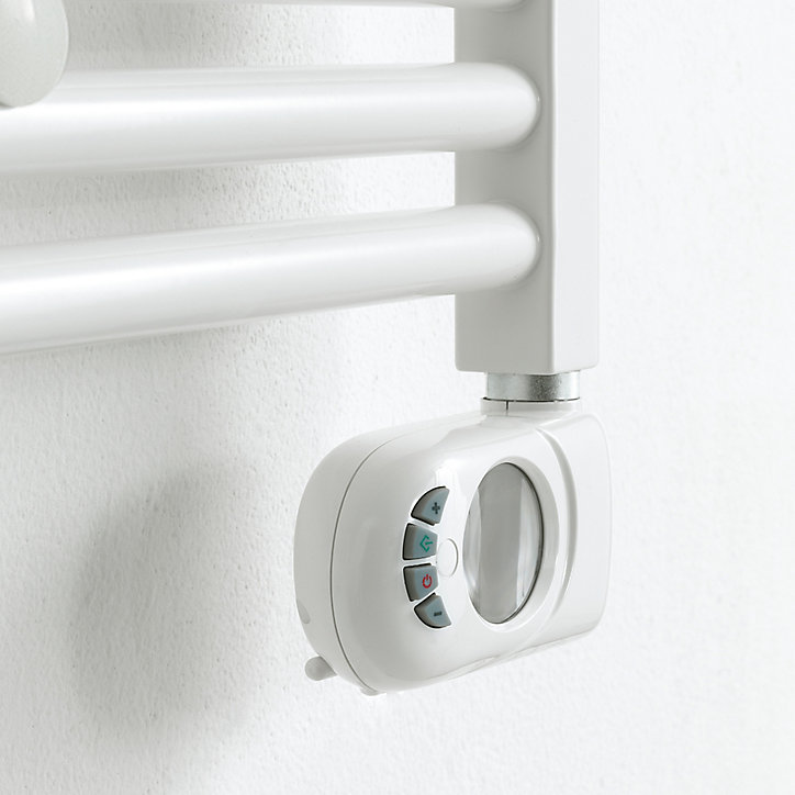 Sèche-serviettes électrique à inertie fluide Deltacalor Calmo blanc 750W