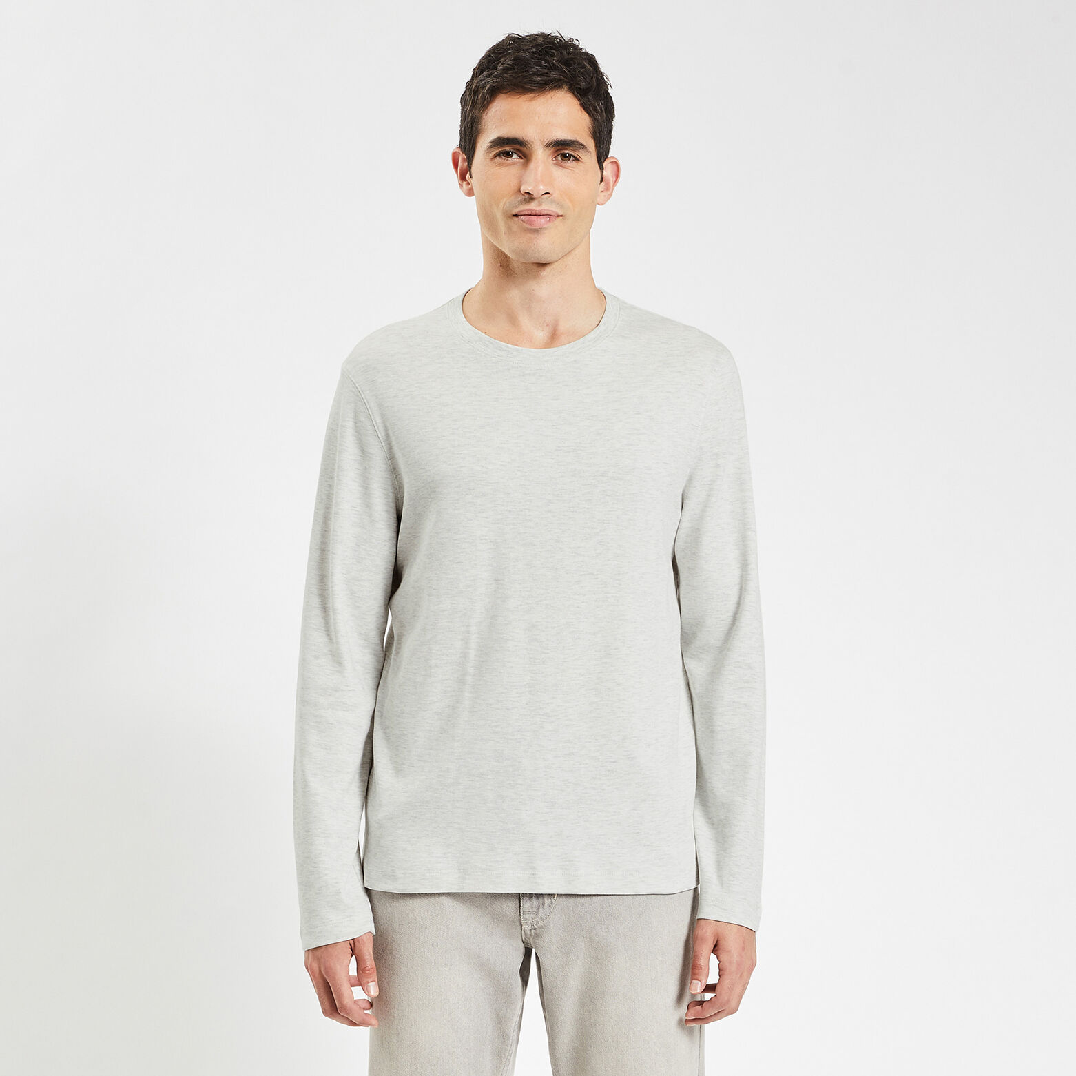 Tee shirt interlock manches longues Ecru