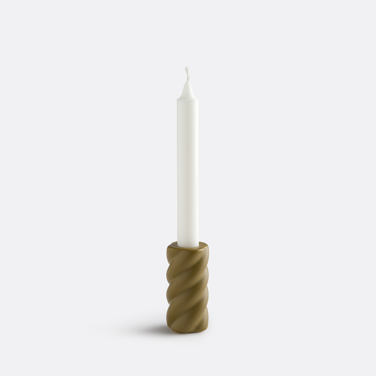 LA REDOUTE INTERIEURS<br>Castiçal torcido de cerâmica H9 cm Vavy