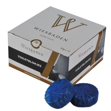 Wiesbaden Toiletblokjes blauw 12 stuks