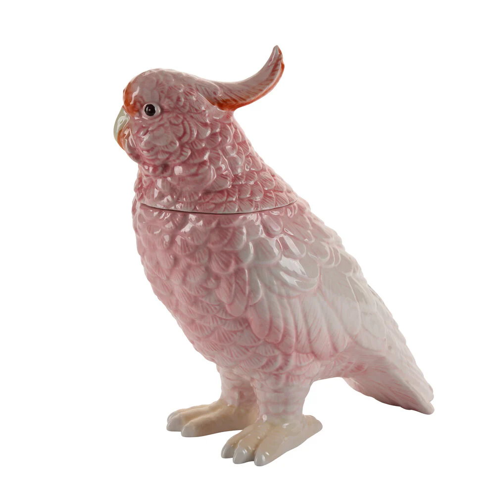 Bahne Interior  Papegøje krukke, rosa - H23,5cm