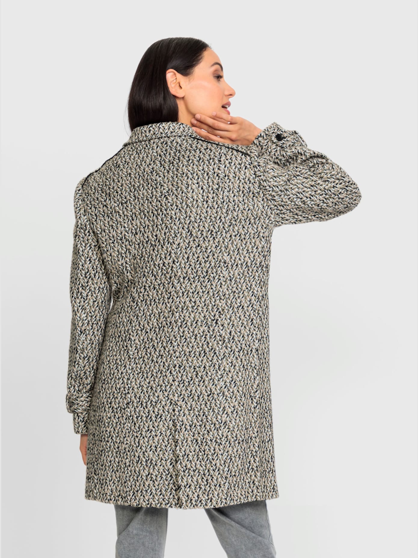 Veste motif structuré tendance