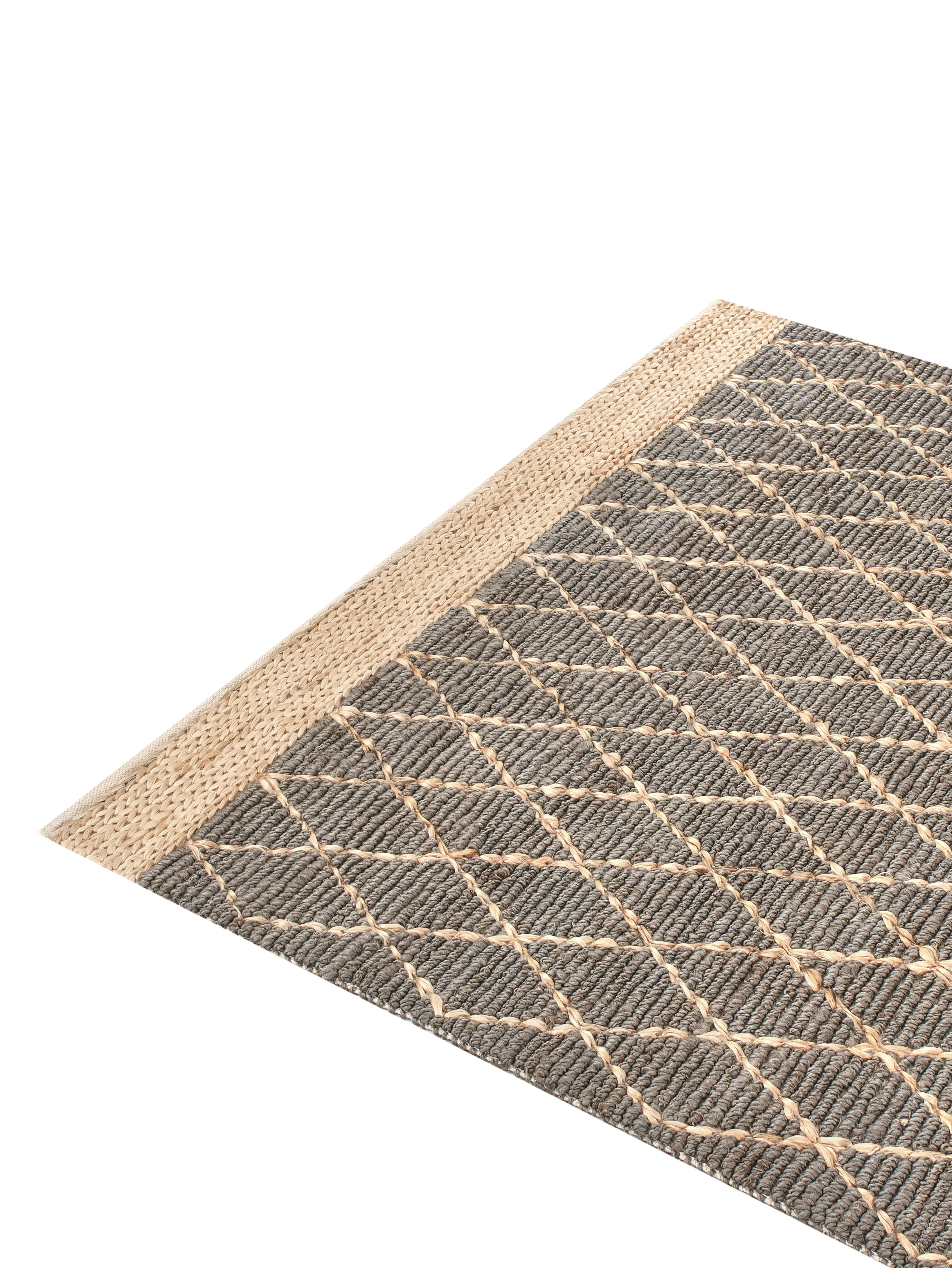 Vloerkleed TELLIKAYA Grijs 200 x 300 cm Jute