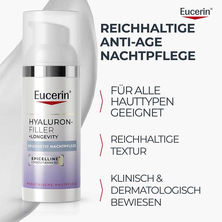 Eucerin Anti-Age Hyaluron-Filler Epigenetic Nacht, 50 ml