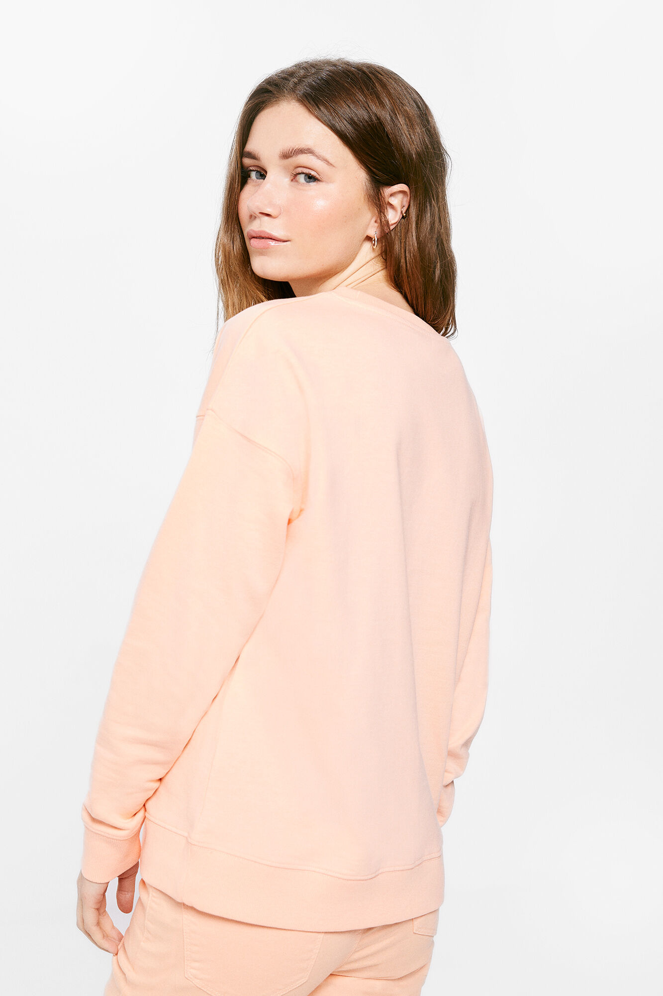 Moletom Love For Ever - coral
